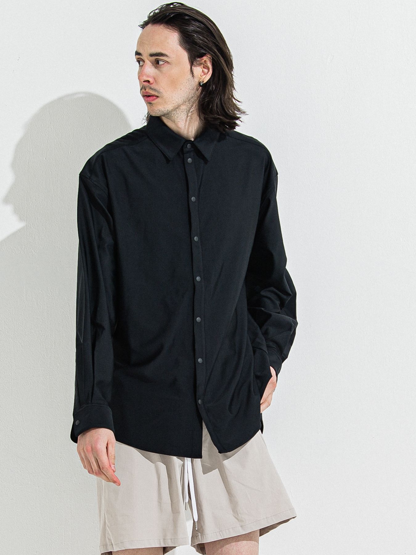 【予約品 】RASH JACK SHIRTS / ラッシュガード ジャックシャツ / ブラック