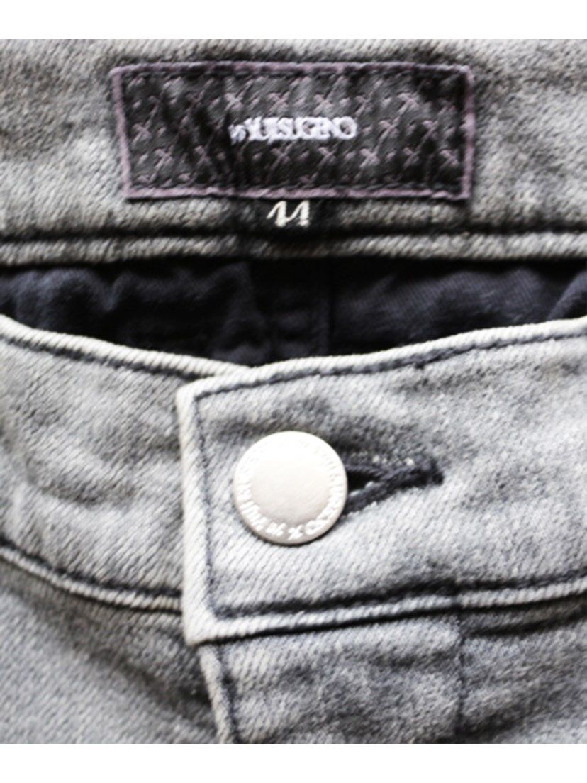 Supima Stretch Denim USED Semi-saruel Pants / セミサルエルパンツ / グレー 【ys Yuji SUGENO】