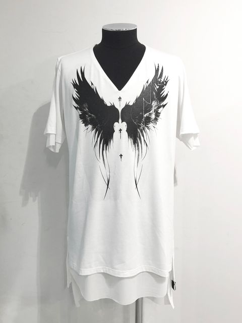 【K様専用お買い物】コラボLayered V NeckT-Shirt / レイヤードTシャツ / ホワイト【kiryuyrik featuring TAKAMIZAWATOSHIHIKO】
