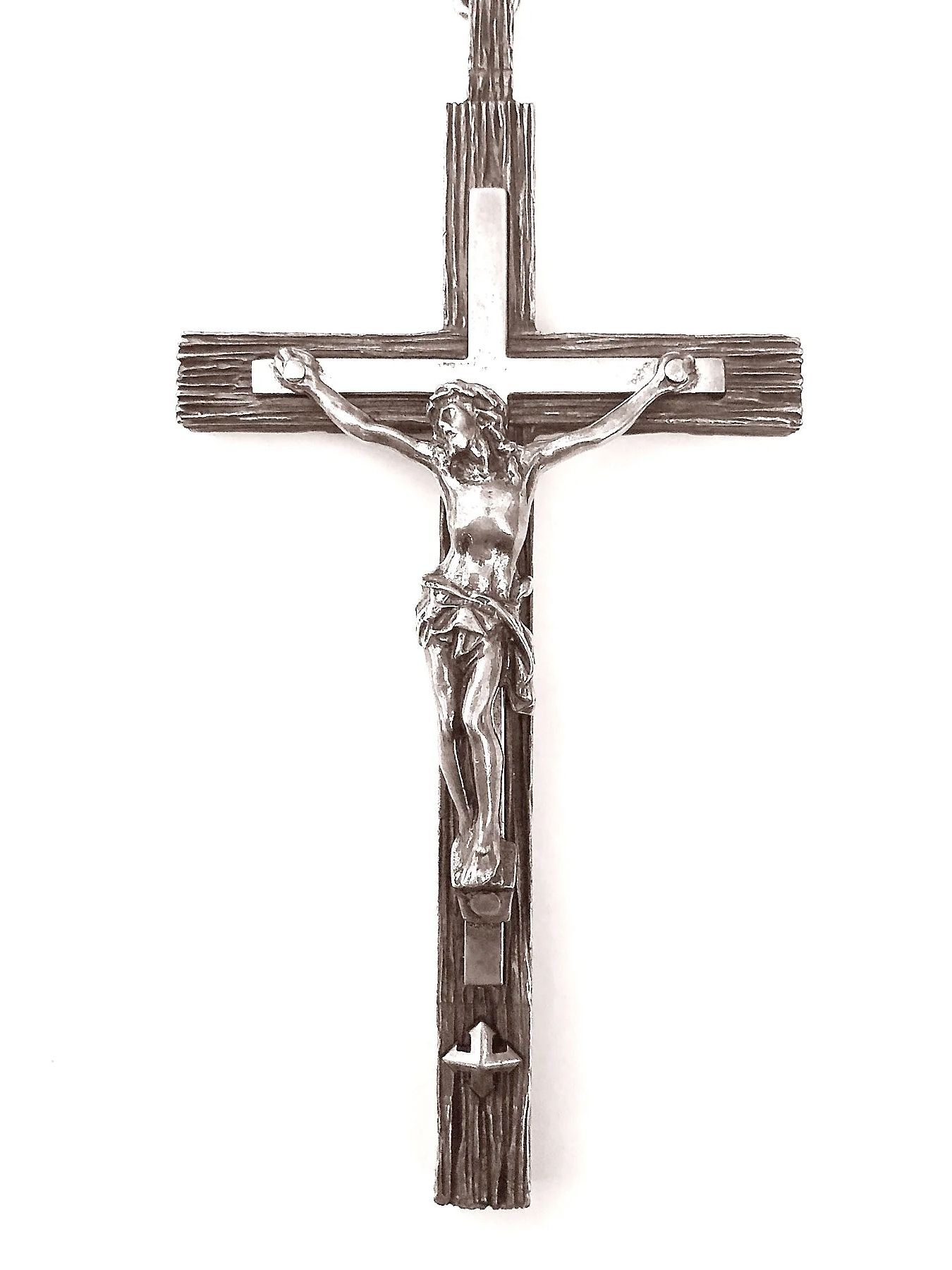【予約品 10月12日(日) 締切】Silver925 CROSS NECKLACE / クロスネックレス（流木加工 / 鏡面磨き）