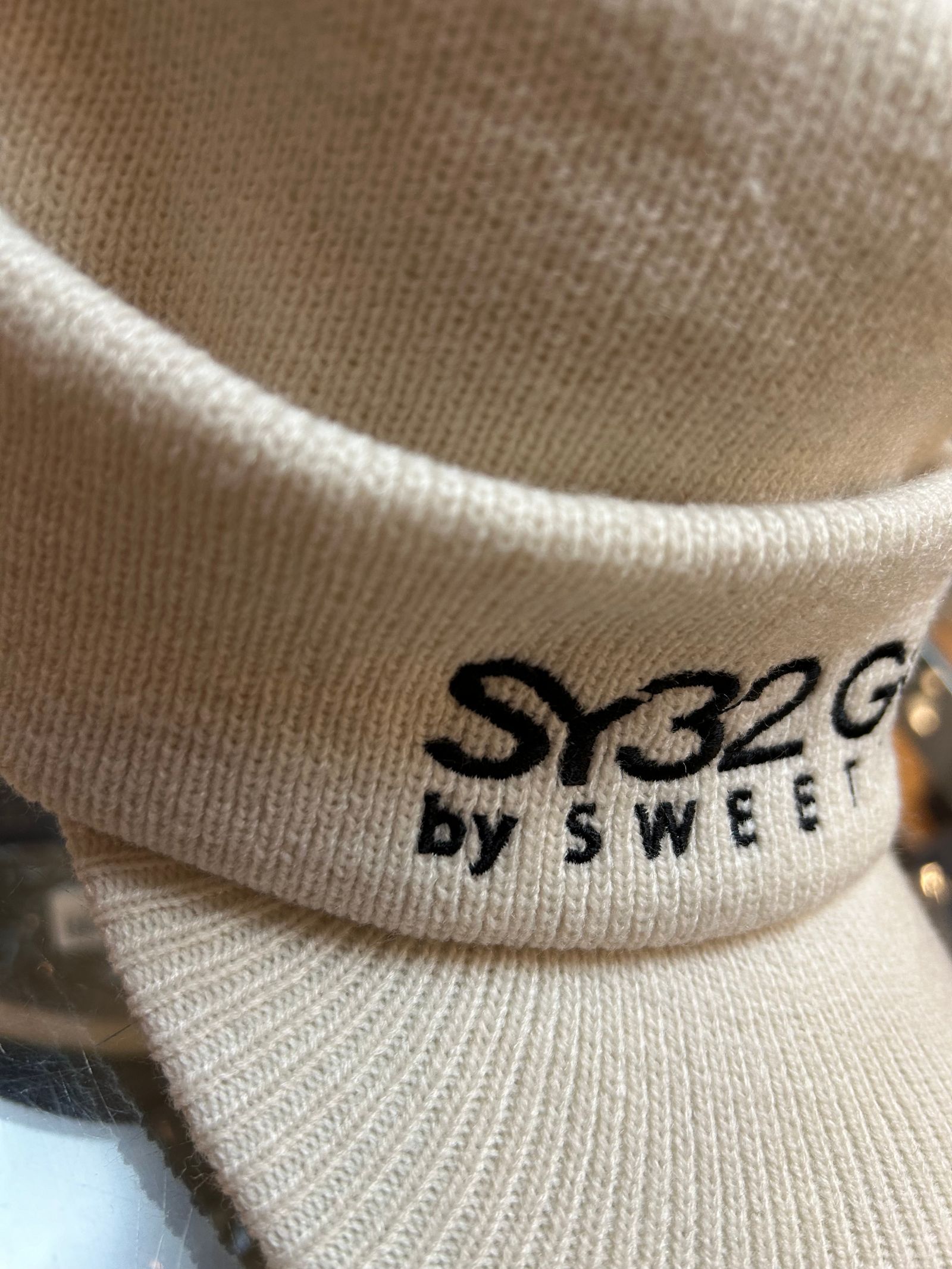 KNIT WORK CAP｜ホワイト 【SY32 by SWEET YEARS GOLF】
