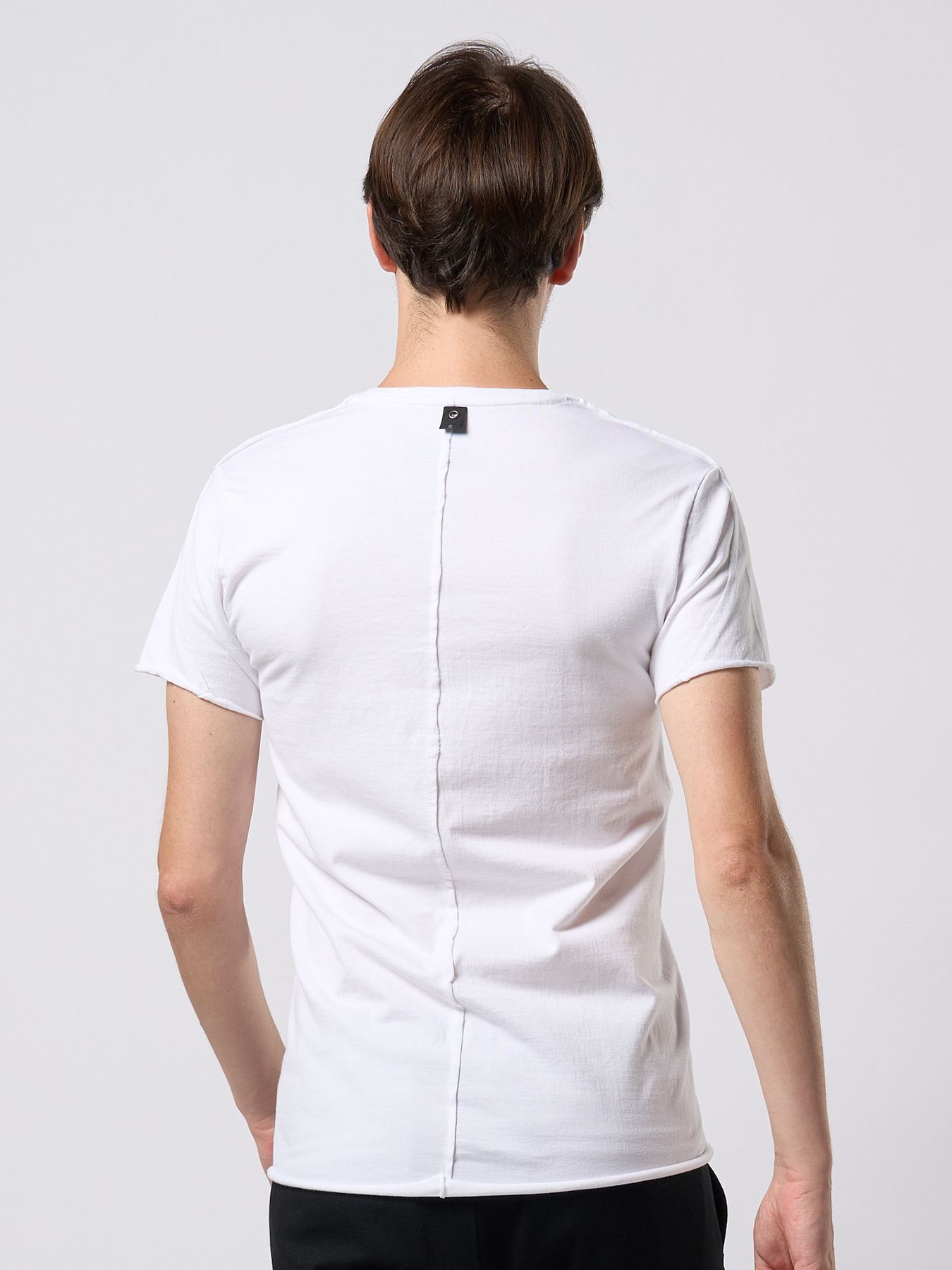 【予約品 9月23日(火) 締切】cut-off V-neck S/S / カットオフ Vネック ショートスリーブ / ホワイト