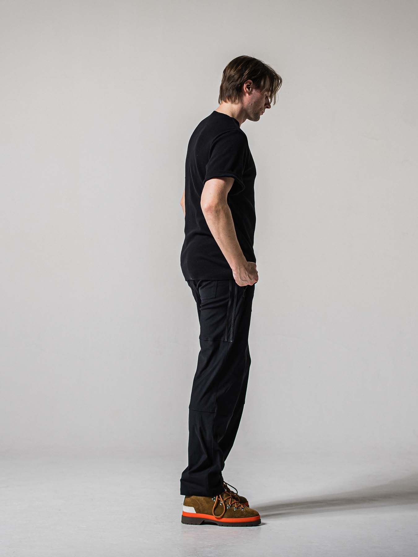 【予約品 11月16日(日) 締切】JONSON LINE WIDE PT / ジョンソン ライン ワイドパンツ / ブラック×ブラック