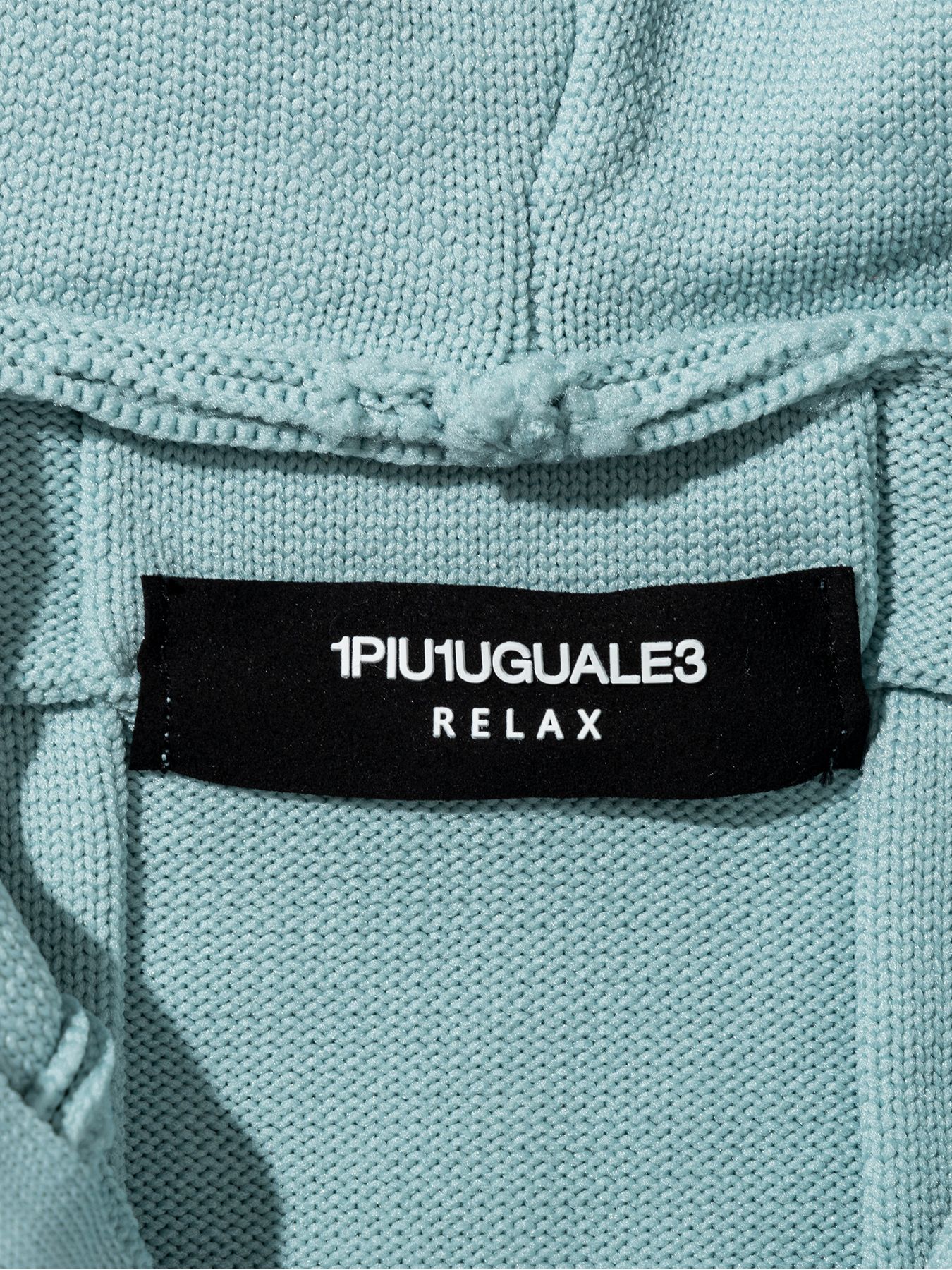 ブロックニットジップアップフーディー / ホワイト