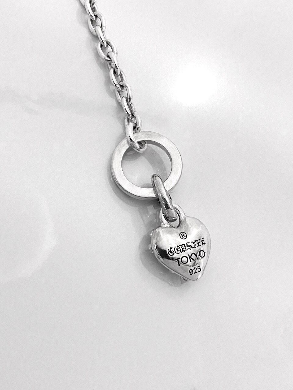 《受注生産》 CHAIN NECKLACE T-BAR [SPIKE : HEART] / スパイクスハートTバーネックレス/ 注文から2～3週間後入荷予定