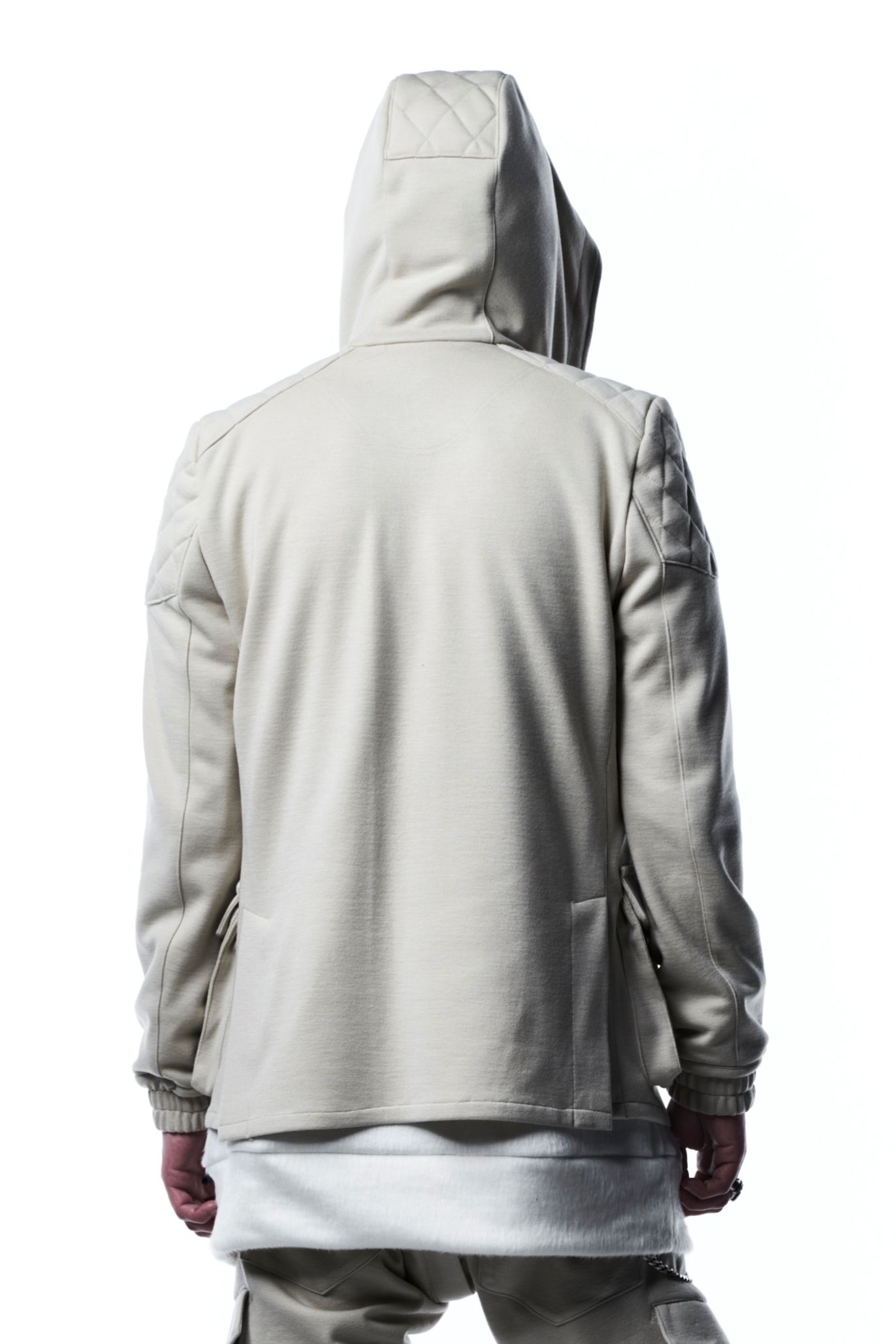 《予約品》 QuiltHoodieJacket ジャケット PunchRomaJersey / Beige 【kiryuyrik】 8月入荷予定