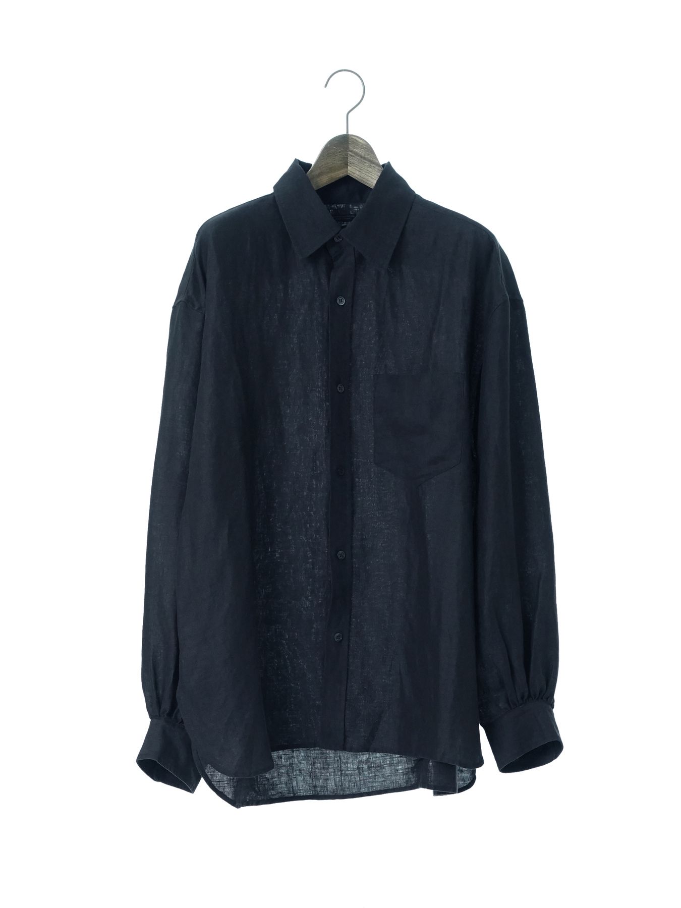 【予約品 2月1日(日) 締切】GATHERLINEN SHIRTS / リネンシャツ / ネイビー