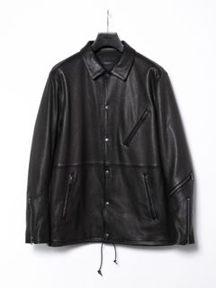 【予約品 】 JapaneseWhite Tanned Deer Skin Coach Jacket / 白鞣し 黒染め ディアスキン コーチジャケット / B.STAR（ビースター）
