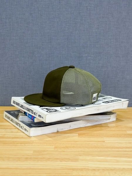 BRIDGE CAP TYPE1 MESHメッシュ カーキ【Mighty Shine】