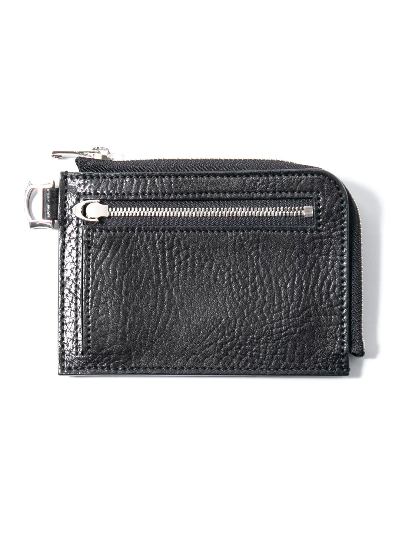 Pit Vegetable Full Tanned Shrunken Steerhide L-Wallet / フルタンニン ピット鞣し シュリンク ステア ハイド Lウォレット / ブラック