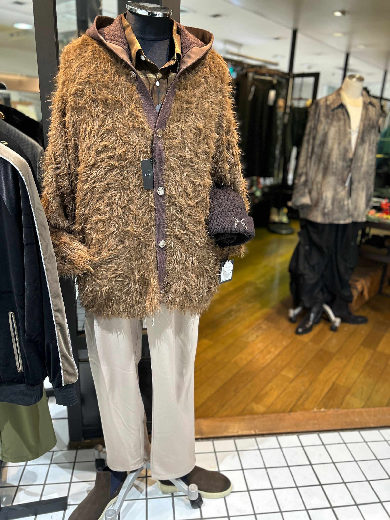 FAR BASKET HOODIE / ファー バスケット フーディ / ブラウン