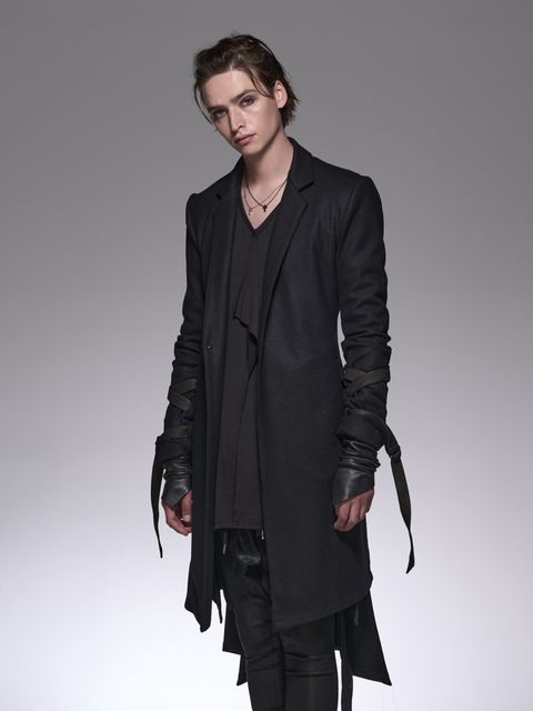 《予約品》 BeltedFlareJacket / ベルトフレアロングジャケット / ブラック