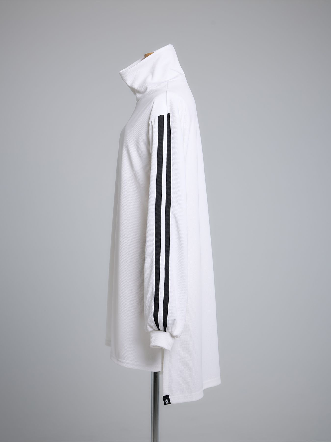 【予約品 5月18日(日) 締切】Line Mock Neck Pull Over / ラインモックネックプルオーバー / ホワイト