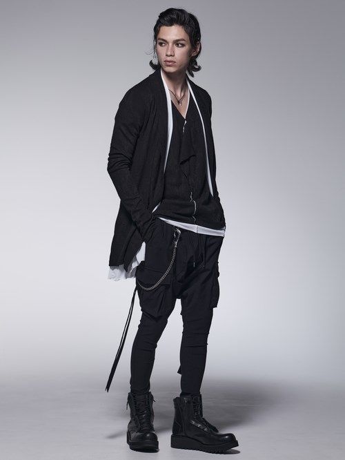 《予約品》 SaruelCargoPants / スワロ装飾カーゴパンツ / ブラック 【kiryuyrik】 9月以降入荷予定