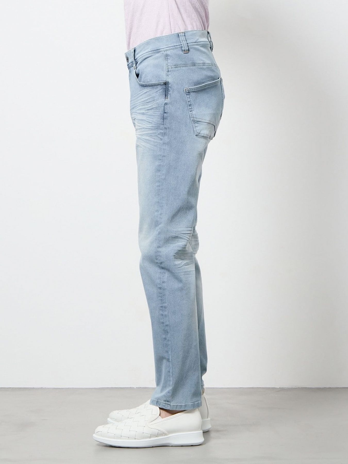 ライトオンスストレッチデニムパンツ / ネイビー【HIDEAWAYS NICOLE】