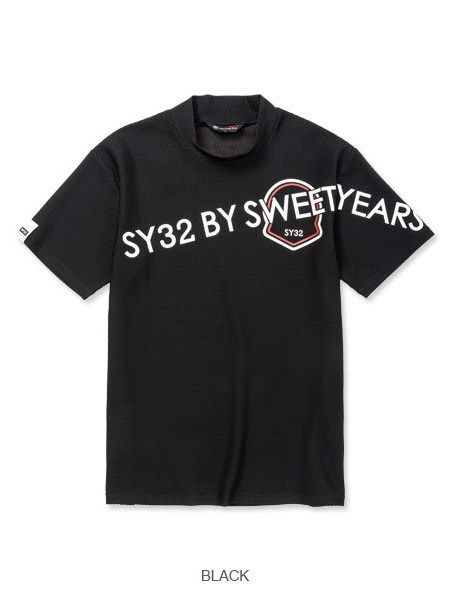 SY32 by SWEET YEARS ロゴ プリント Tシャツ 長袖 胸 腕 - Tシャツ