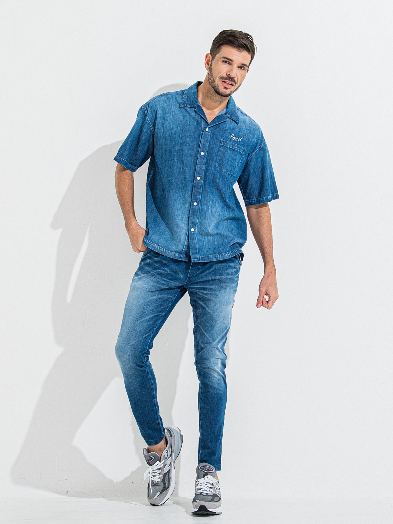 【予約品】DENIM JERSEY CHRIS EASY TUCK PT / デニムジャージクリスイージータックパンツ / ダーク