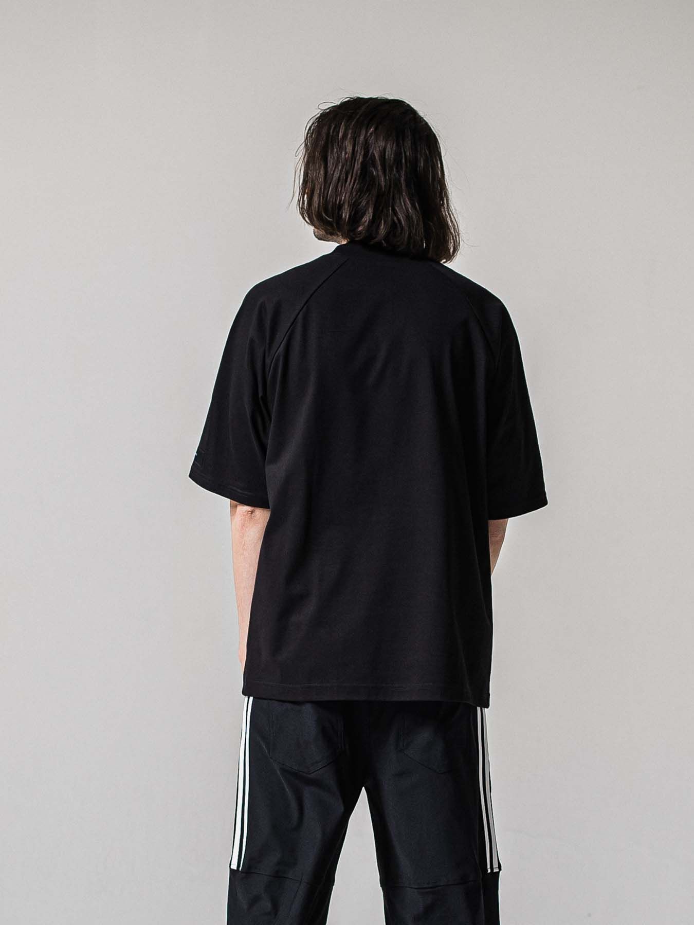 【予約品 11月16日(日) 締切】COLLEGE RAGLAN OVER TEE / カレッジロゴ ラグランスリーブ オーバーTシャツ / ブラック