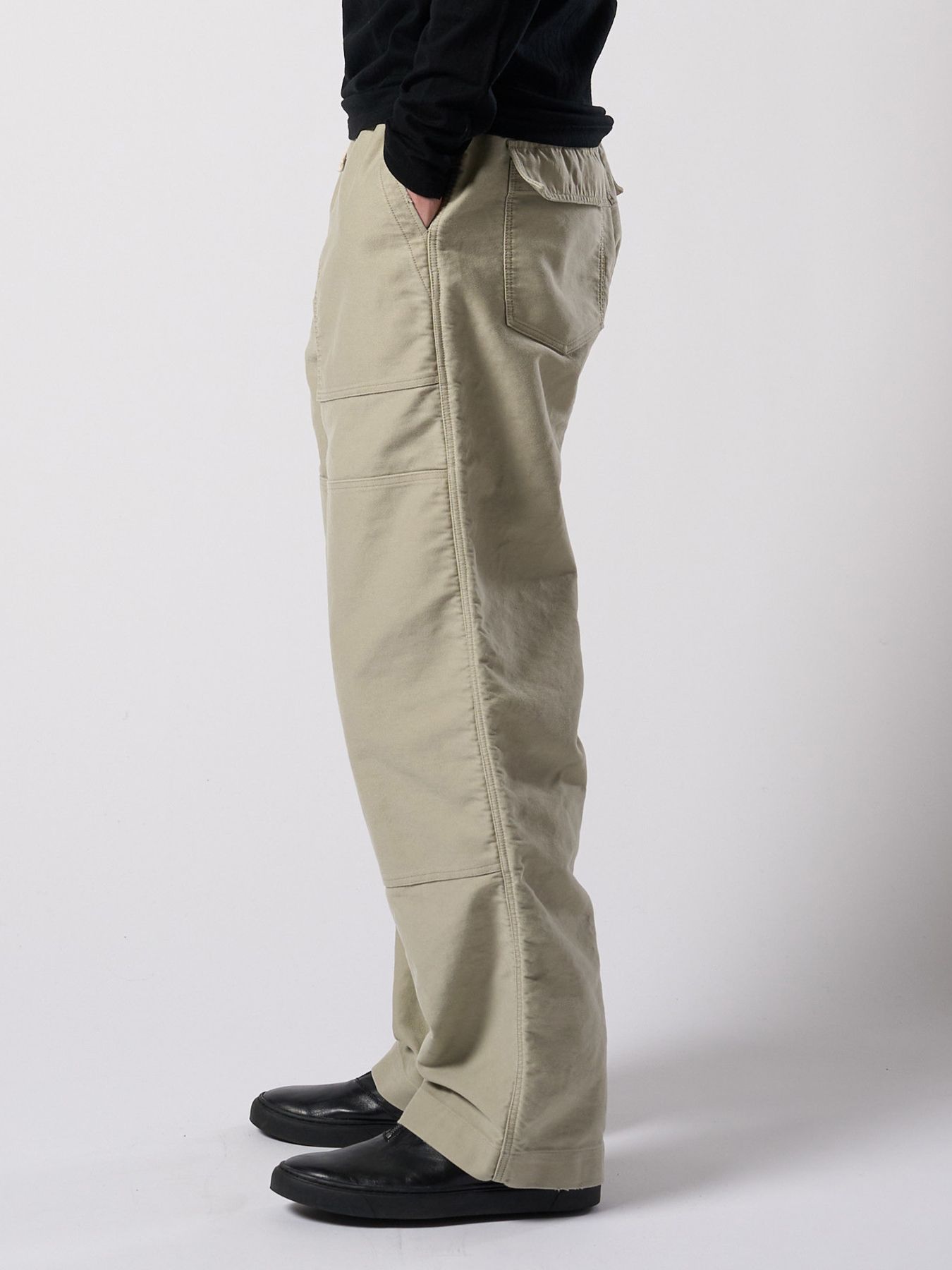 【予約品 4月19日(日) 18時締切】heavy moleskin work pants / ヘビーモールスキン ワークパンツ / ライトカーキ