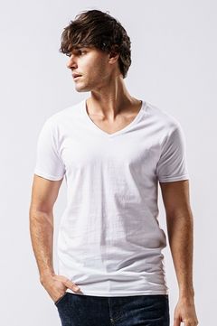 wjk - 《予約品》V-neck C/S S/S ベーシックVネックTシャツ / white