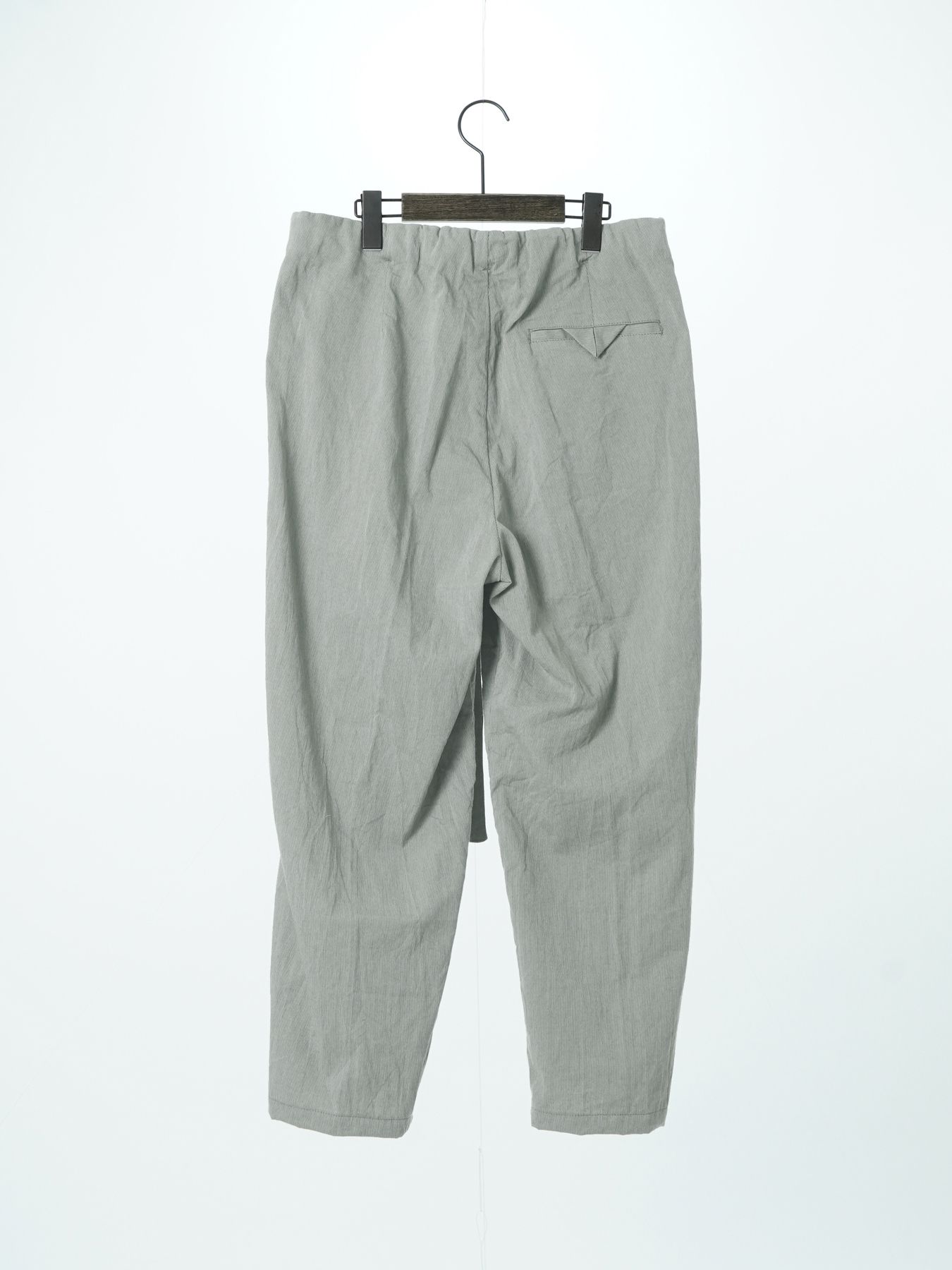 【予約品 2月1日(日) 締切】DRESSYEASE TRUSERS pique / ツータックイージートラウザーズ / ライトグレー