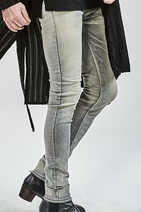 Hybrid Stretch USED Skinny Denim Pants / GRAY 【ys Yuji SUGENO】