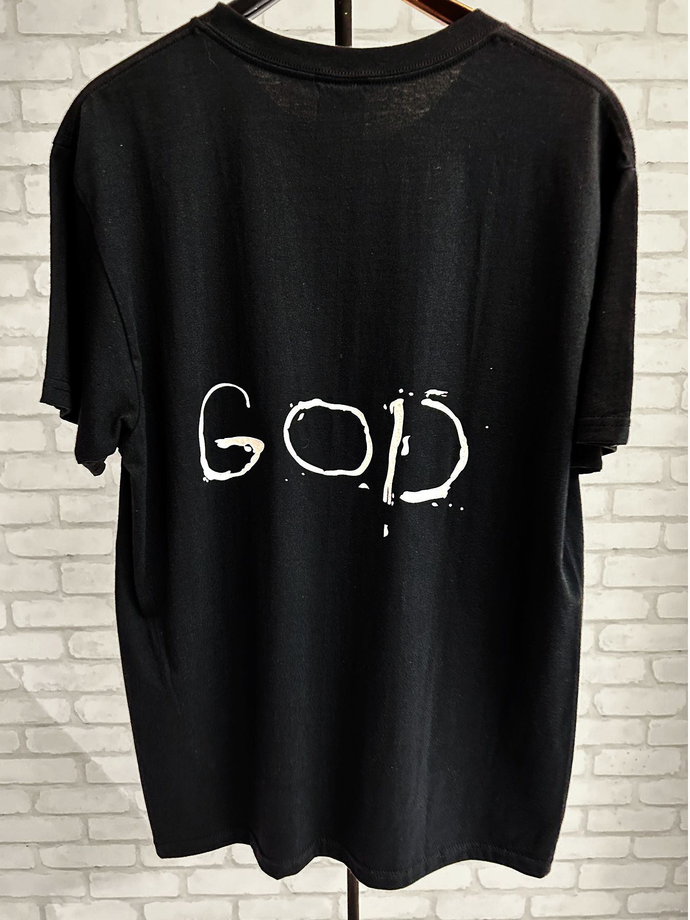 【予約】クロックTee BLACK×WHITE GODSIZE