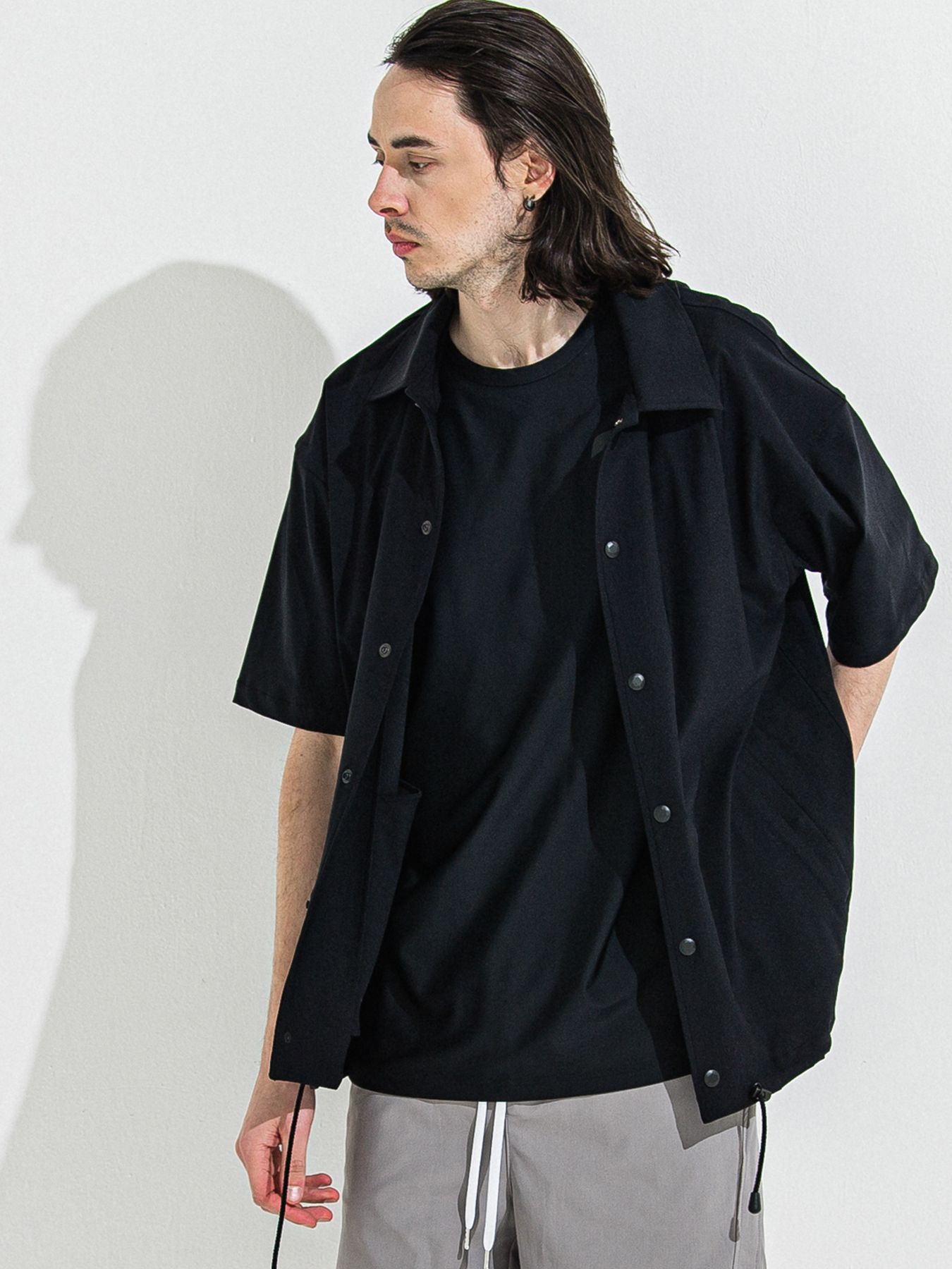 【予約品 】RASH OVER NO SLEEVE / ラッシュガード オーバーサイズノースリーブ / RCブラック
