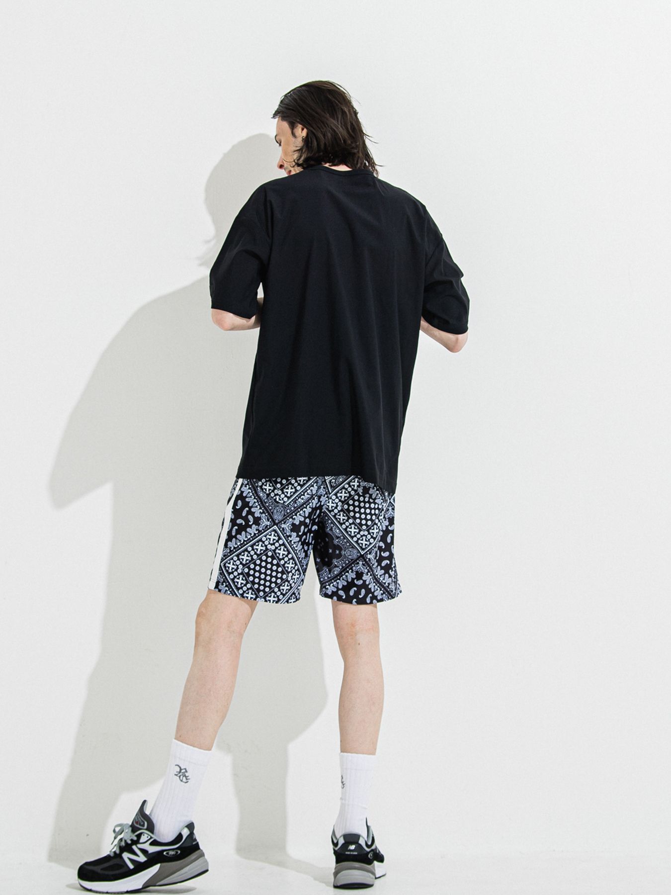 【予約品 】NYLON OVER T /  ナイロンオーバーサイズTシャツ / ブラック