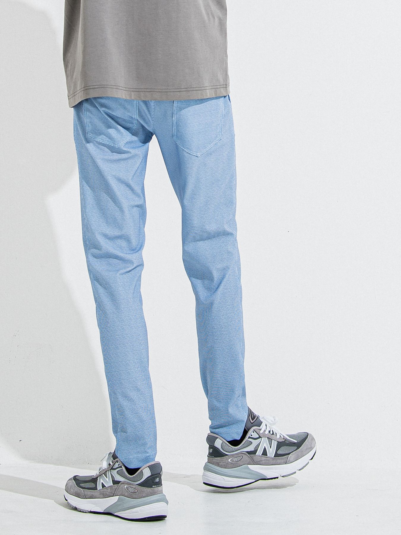 【予約品 】CHRIS EASY TUCK PANTS / クリスイージータックパンツ / チェックサックス