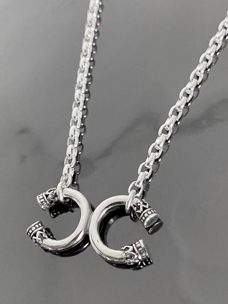 《受注生産》TWIN CROWN NECKLACE / ツインクラウンネックレス / 注文から1～2週間後入荷予定