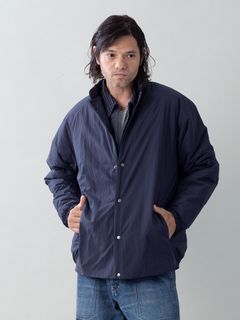 【予約品 5月27日(水) 締切】VEIL-BLOUSON / スタンドブルゾン / ネイビー