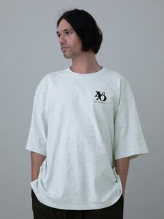 【予約品 11月23日(日) 締切】PRINTTEE-B short / ロゴプリント Tシャツ / ASH
