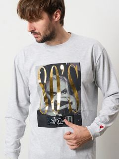 【予約品 5月8日(木) AM10時 締切】 5.6ozコットン天竺 80S QUEEN シークインLS Tシャツ / アッシュ