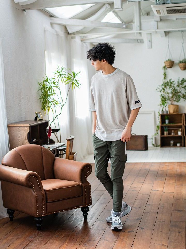 《予約品3月3日18：00締め》 Darrell cargo PT / カーゴパンツ / カーキ