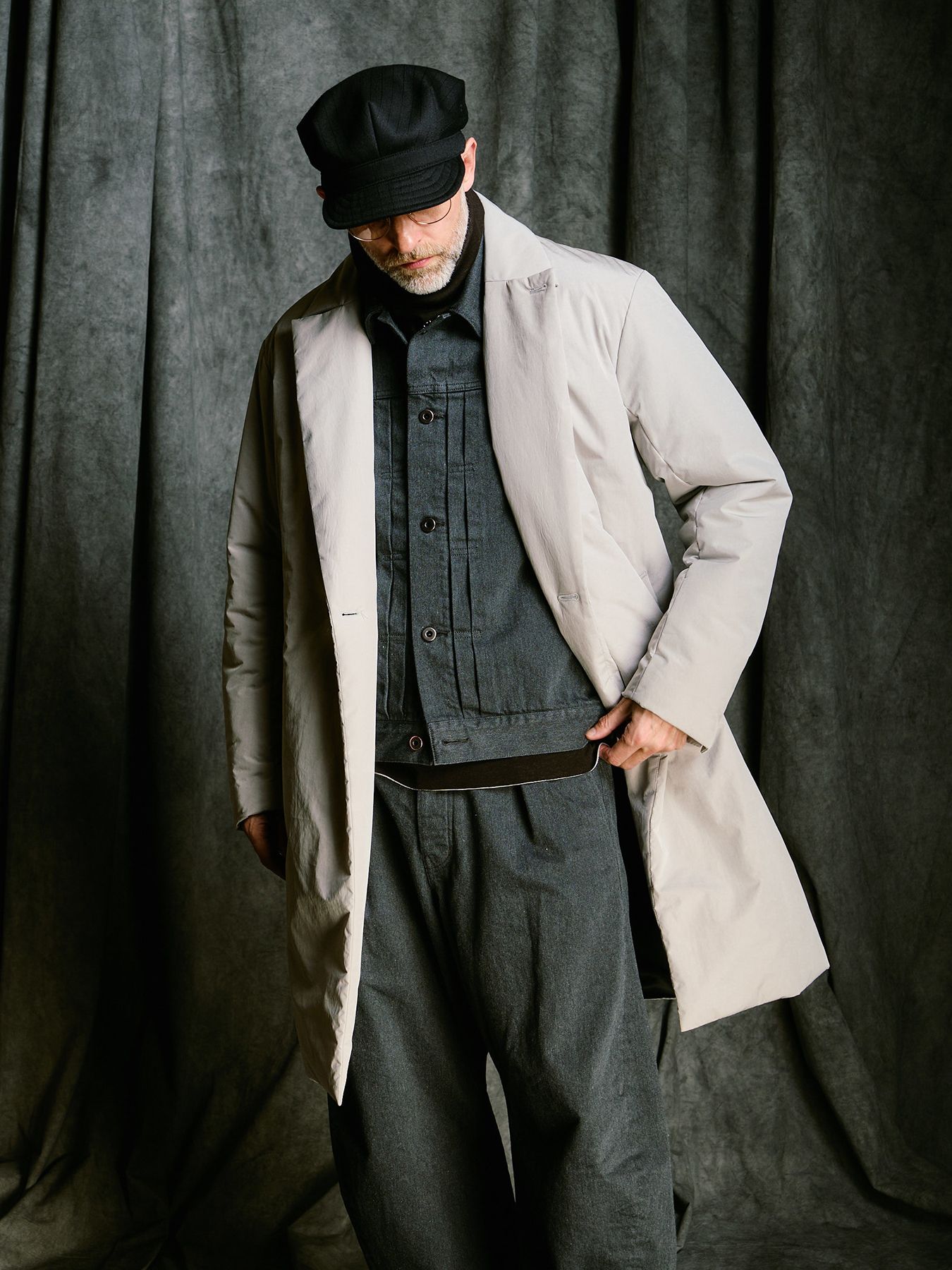 【予約品 4月19日(日) 18時締切】denim jacket type1 (OW) / ワンウォッシュ TYPE1 デニムジャケット / ダストチャコール