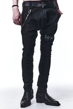 《予約品》 SaruelBondagePants ボンテージパンツ 刺繡入り BlackBlackDenim / Black 【kiryuyrik】 9月入荷予定