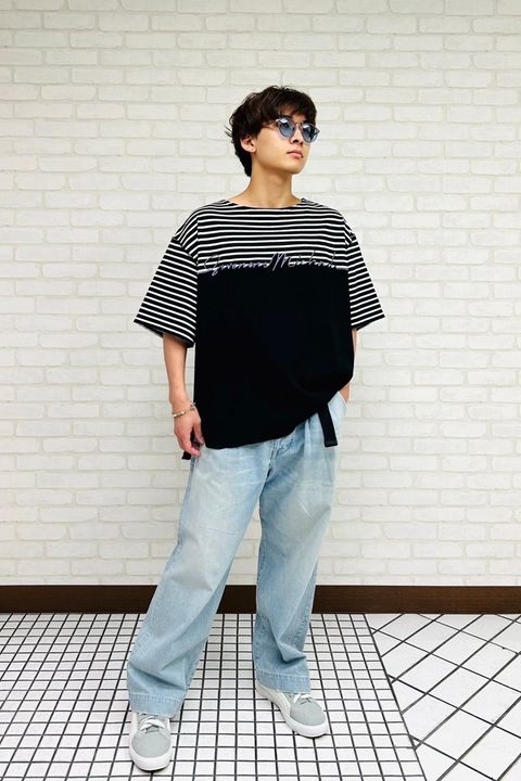 ワイドパンツに合うTシャツコーデ.1