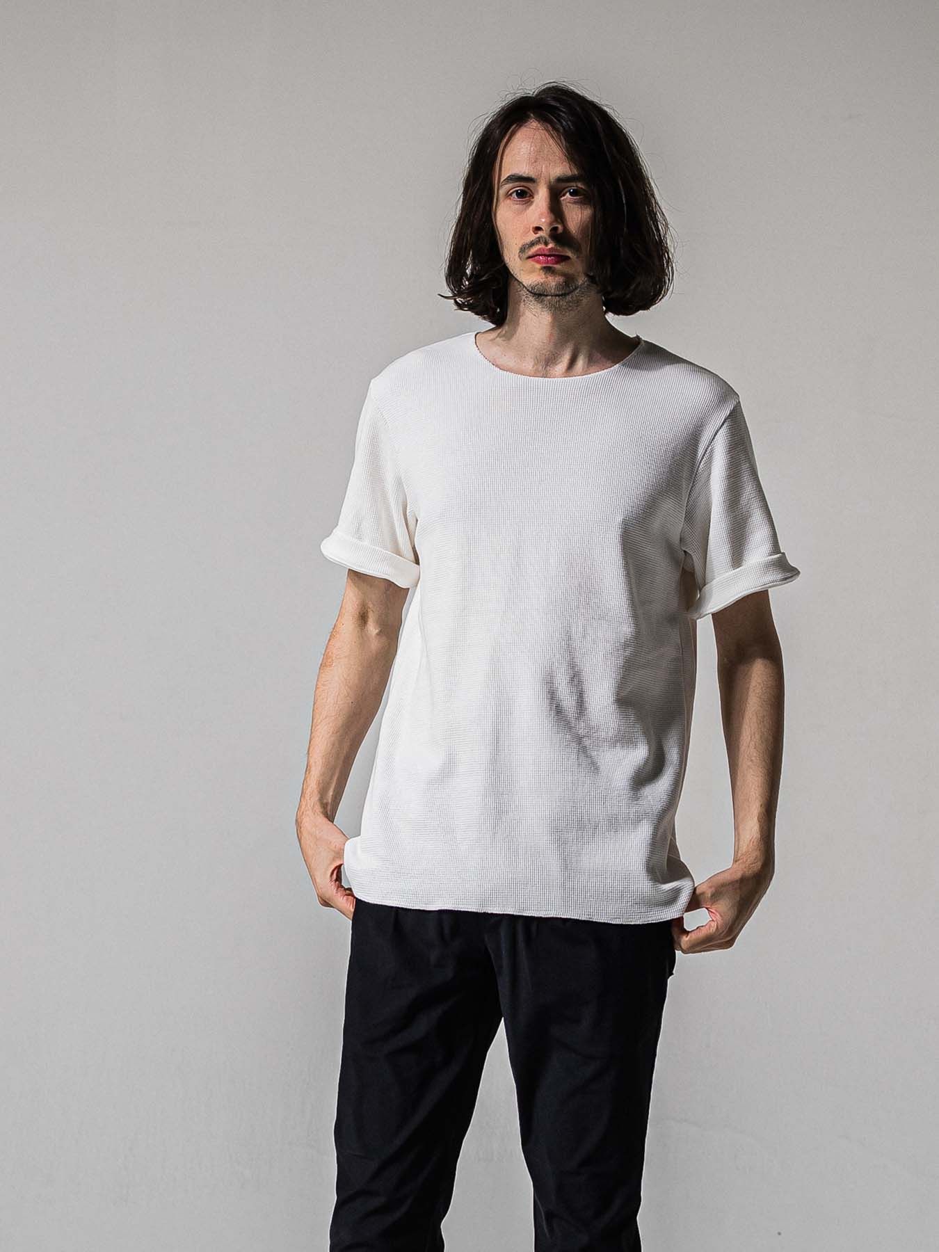 【予約品 11月16日(日) 締切】CUT OFF THERMAL T / カットオフサーマルTシャツ / ホワイト