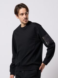 【予約品 9月23日(火) 締切】utility pocket sweatshirt / ユーティリティー ポケット スウェットシャツ / ブラック