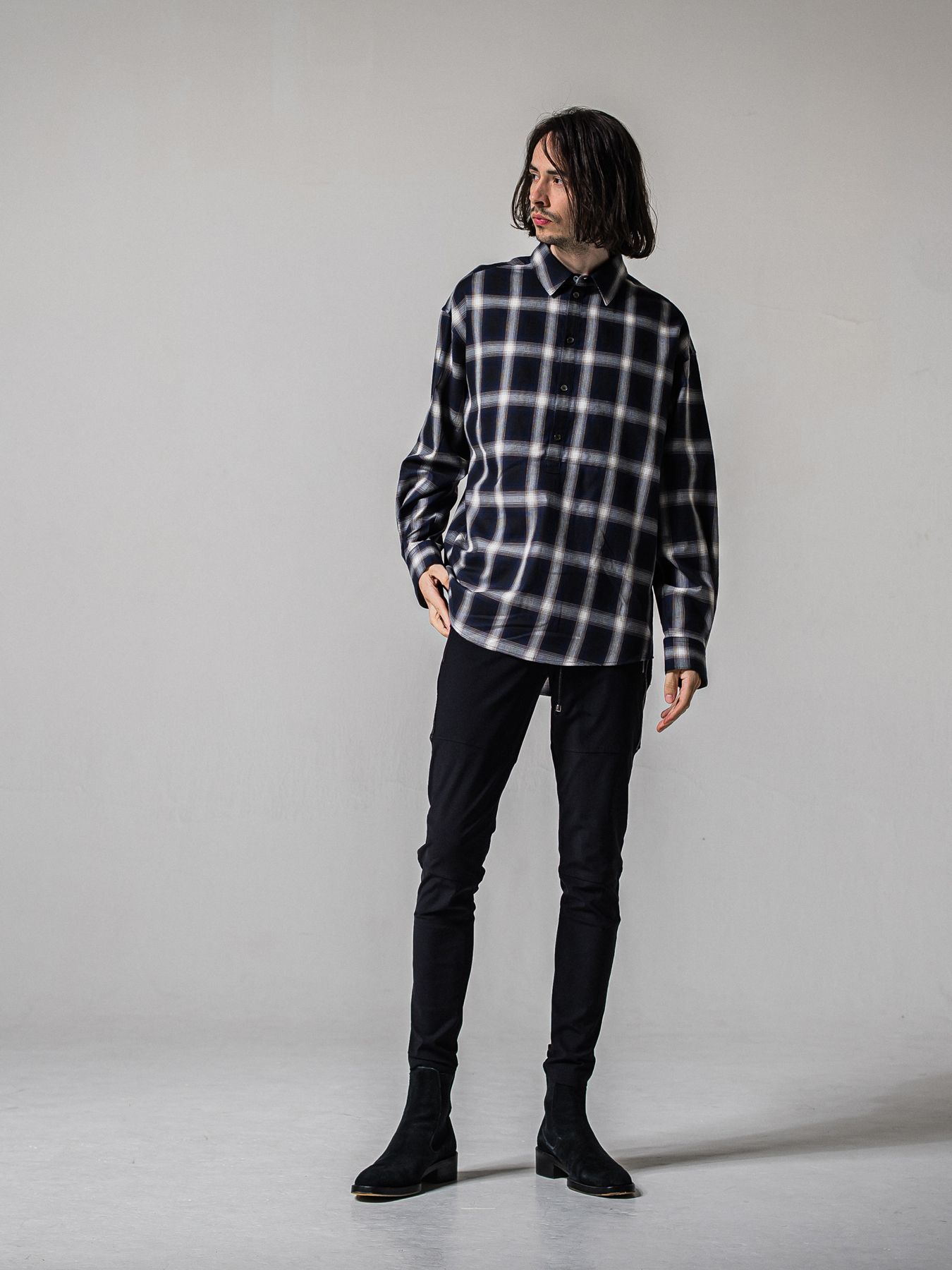 【予約品 11月16日(日) 締切】PULL JACK SHIRTS / プルオーバー ジャックシャツ / ネイビー