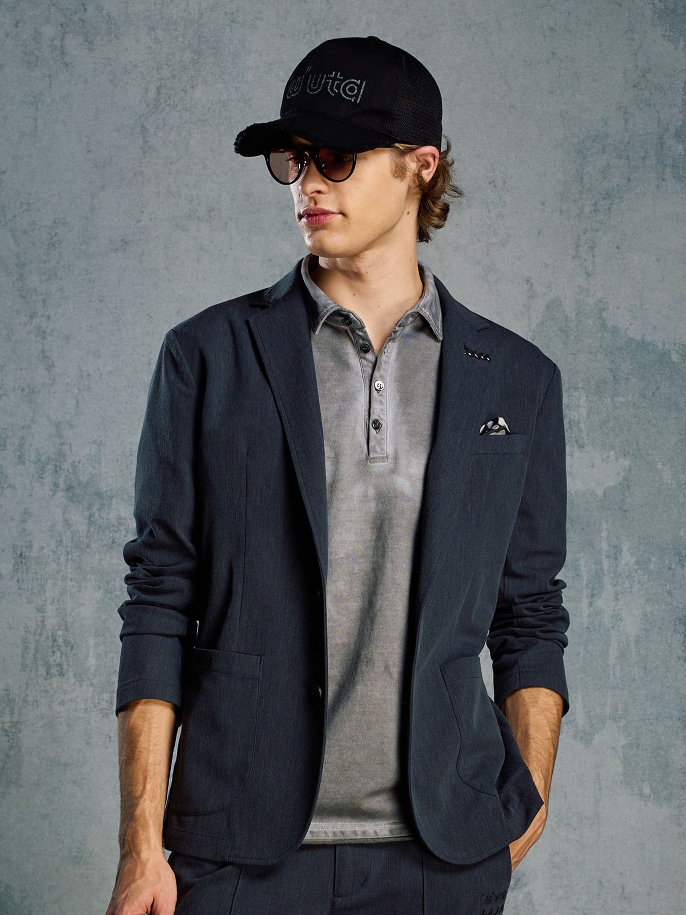 【予約品 1月25日(日) 締切】muta × wjk collection：smart jacket / スマートジャケット / チャコール