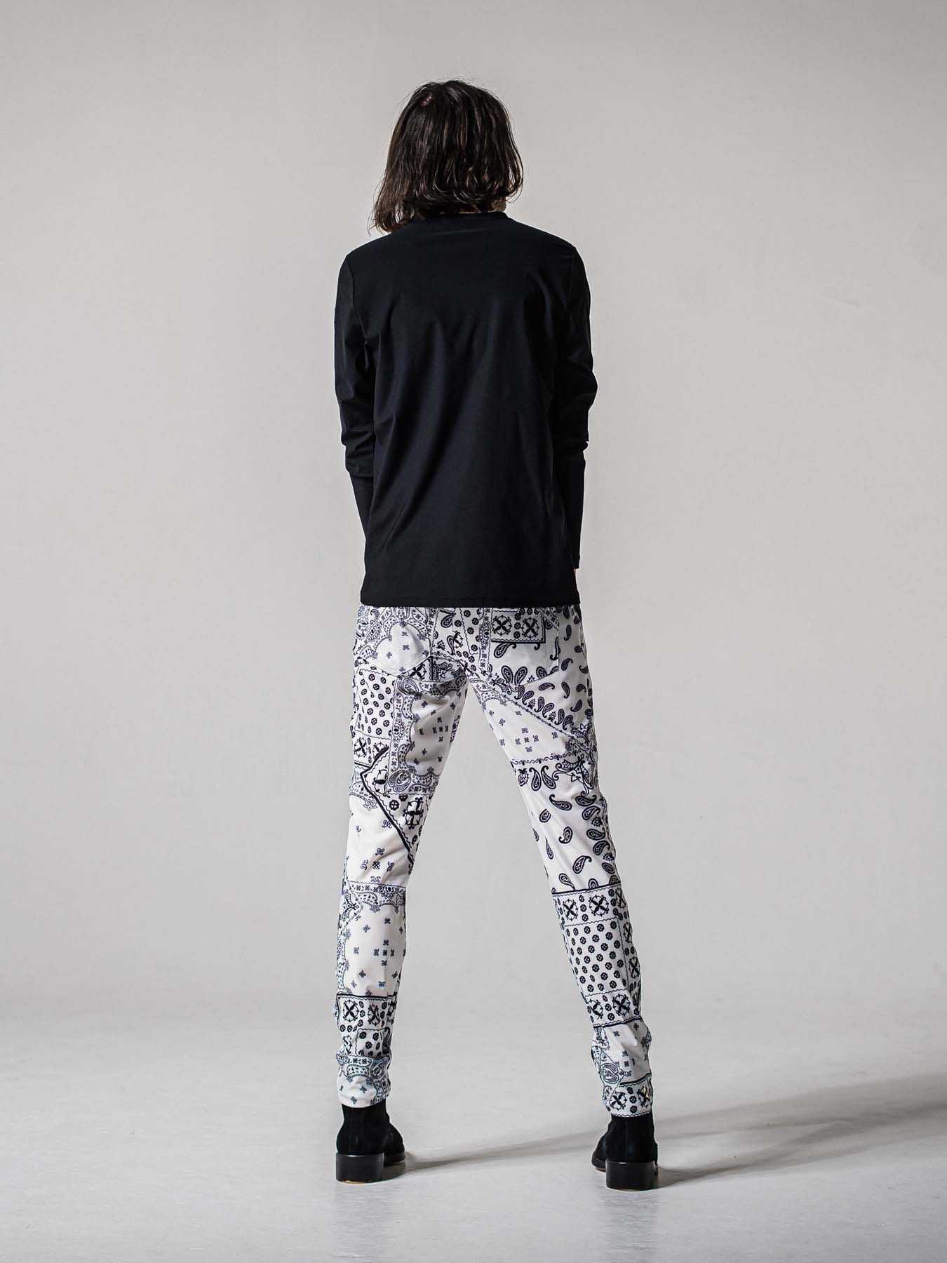 【予約品 11月16日(日) 締切】CHRIS EASY TUCK PANTS / スラックス イージーパンツ / バンダナホワイト