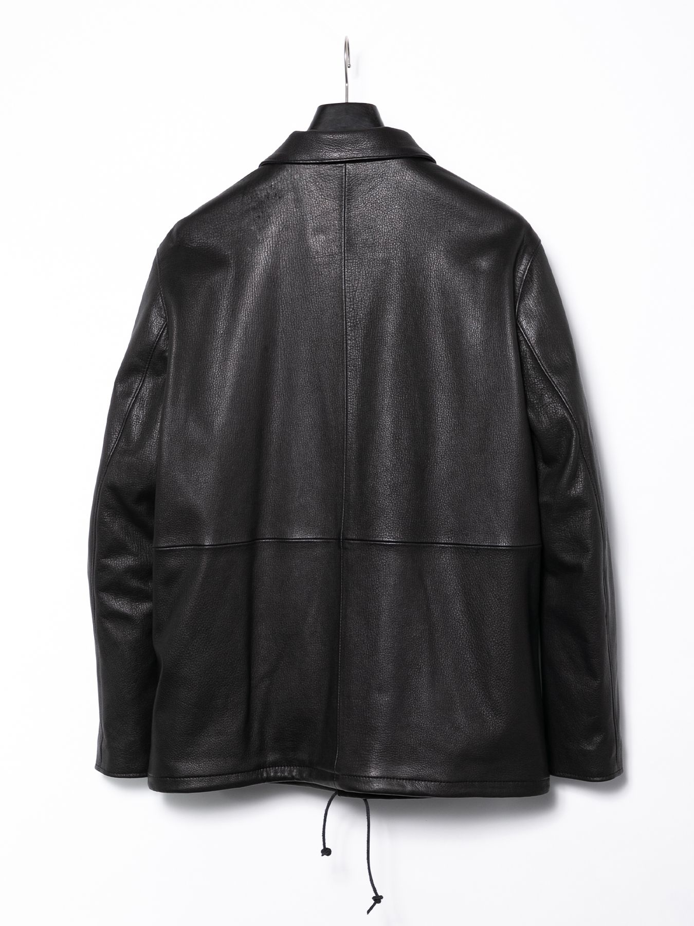 【予約品 】 JapaneseWhite Tanned Deer Skin Coach Jacket / 白鞣し 黒染め ディアスキン コーチジャケット / B.STAR（ビースター）