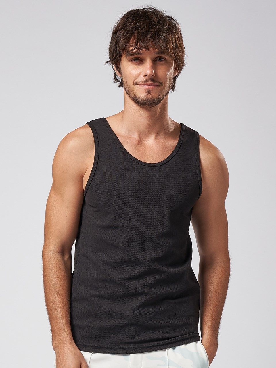 《予約品》 cool tank top / タンクトップ / ブラック