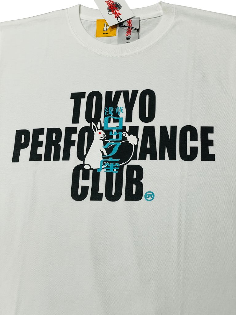 TPC×FR2×浅草ロック座ⒶRT-TS-01 フロントにプリント TPC t-shirts  ホワイト[TPC］店頭販売