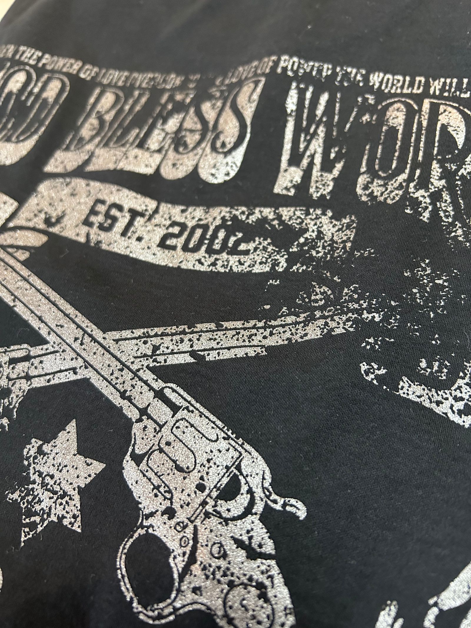 GOD BLESS L&P 半袖 Tee / ブラック