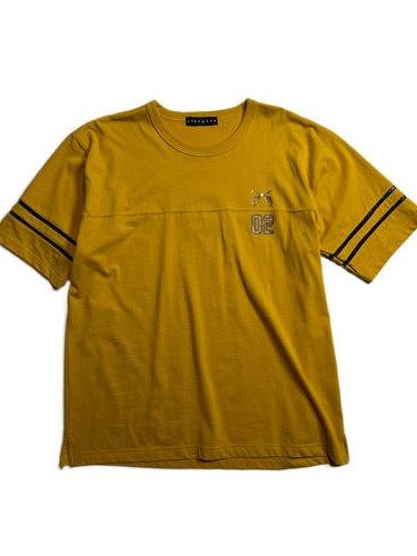 《予約品8月31日 23時55分締め》 SIDE LINE TEE A / Tシャツ / イエロー 【roarguns 】 2024年2月入荷予定