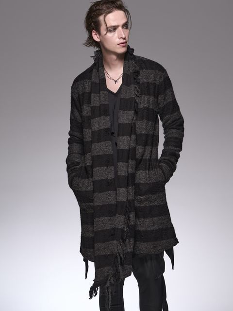 《予約品6/17締め》 ShawlCardigan / カーディガン / ブラック＆グレー