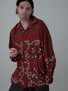 【予約品 11月23日(日) 締切】WESTERNBANDANA SHIRTS / バンダナプリント シャツ / RED